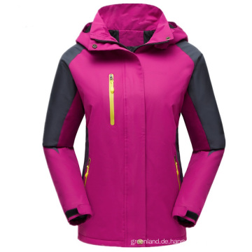 Abnehmbare Kapuze Damen Skijacke Custom